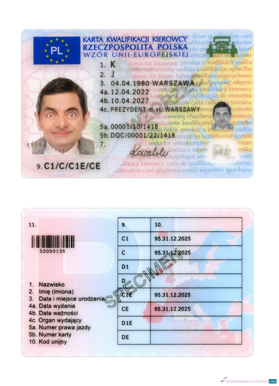 download Poland driving license 2022 present